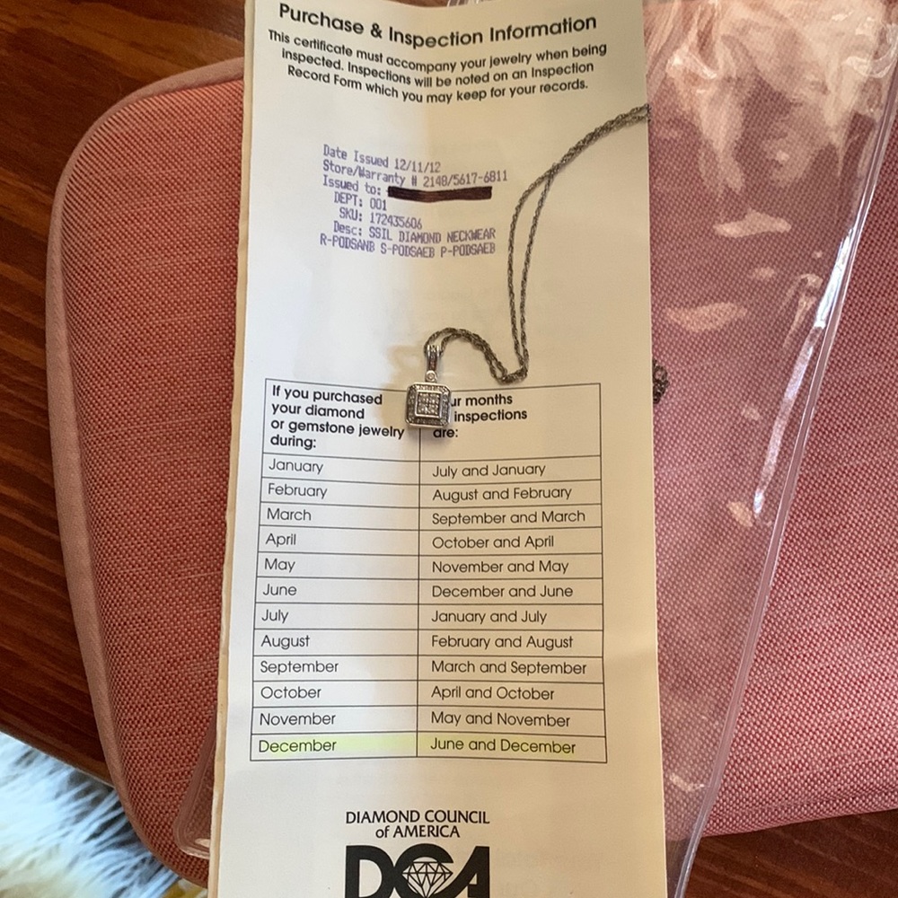 Kay jewelers white gold Diamond necklace